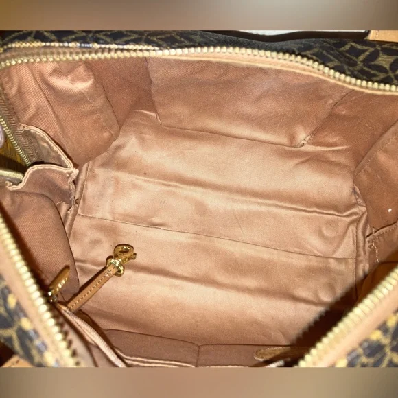 Fossil Sydney Satchel Crossbody - Brown & Tan - GUC - Picture 7 of 11